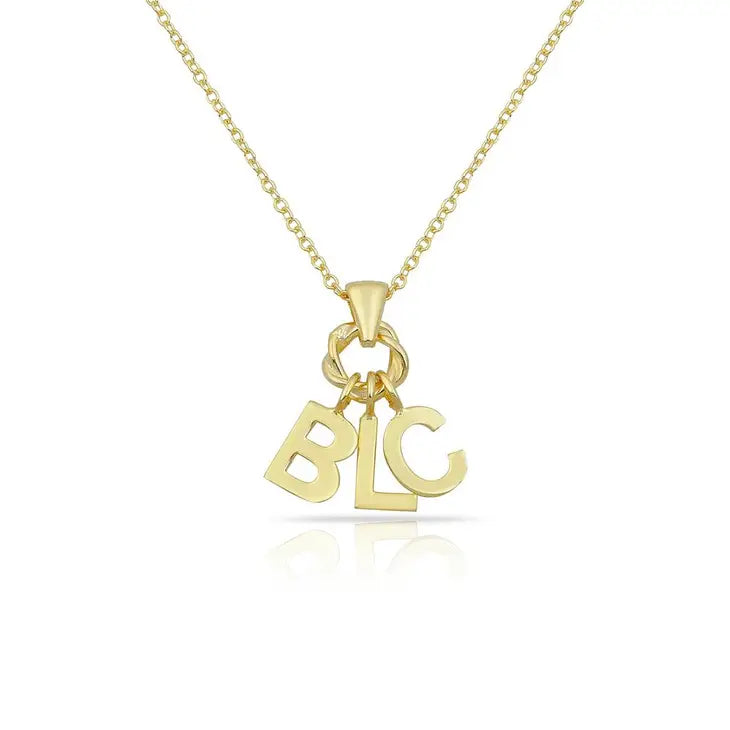 sis kiss || initial charm necklace - ONLINE EXCLUSIVE