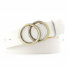 change it up double ring belt - white