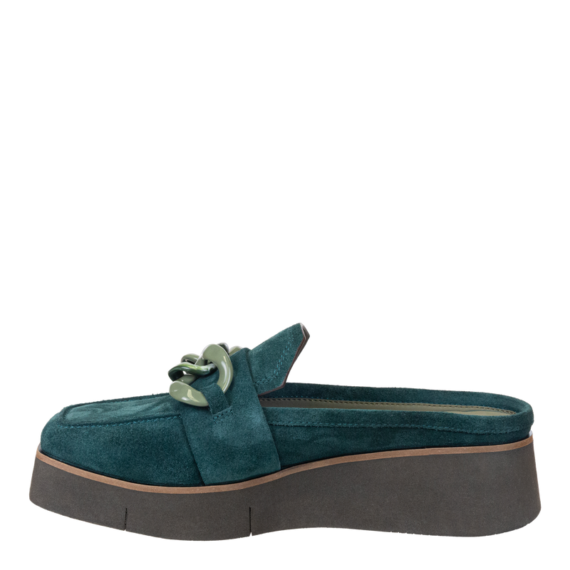 NAKED FEET - ELECT in EMERALD Platform Mules