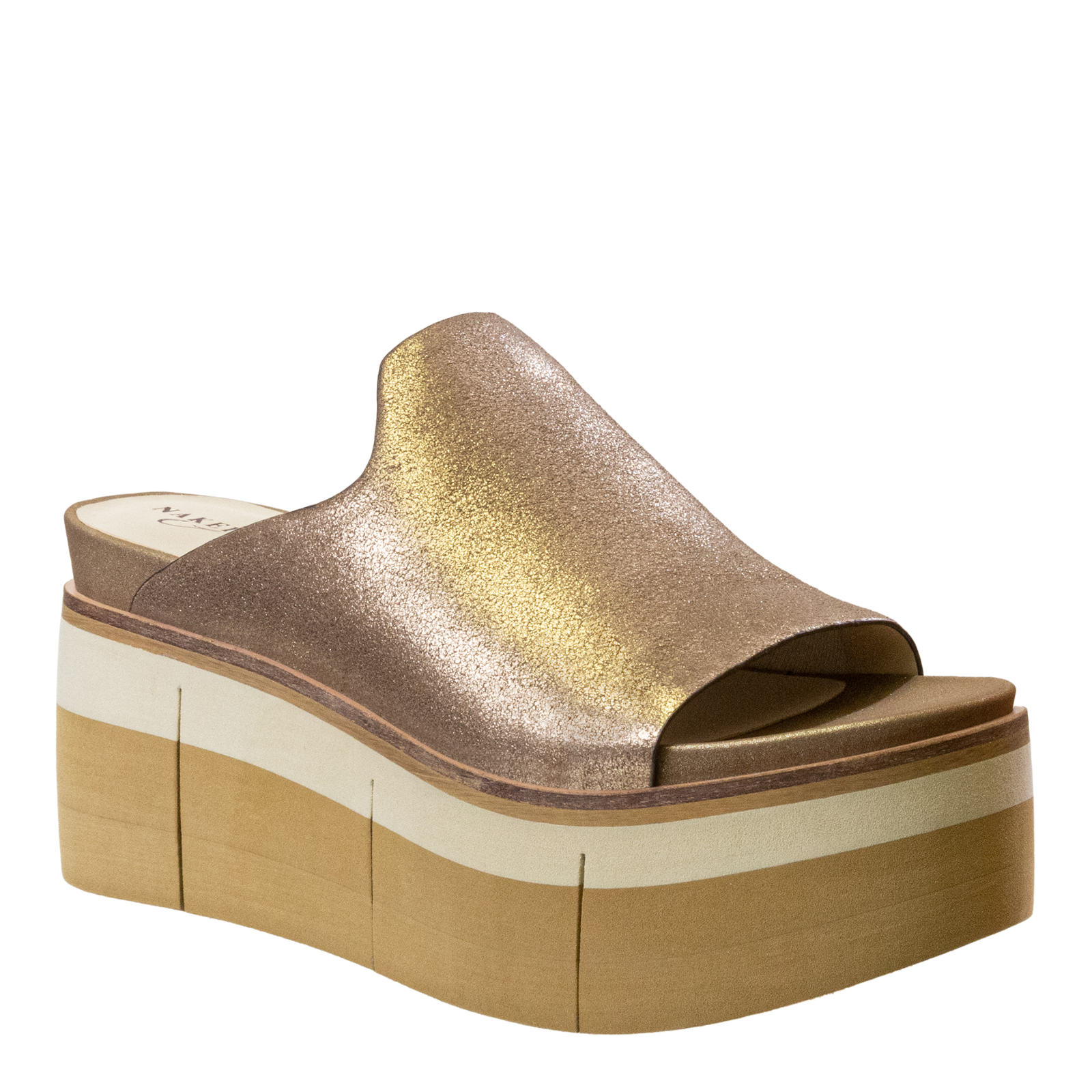 NAKED FEET | Flow Platform Sandal - Gold | Online Exclusive
